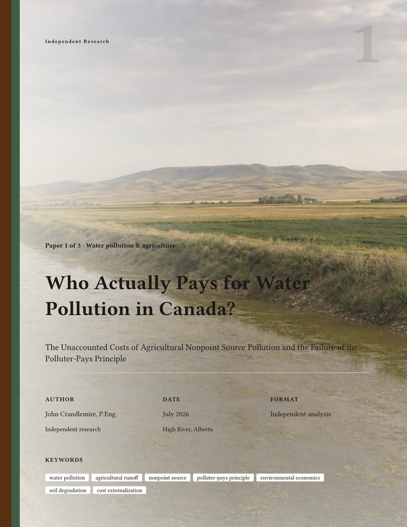 Cover: Who Actually Pays for Water Pollution in Canada?